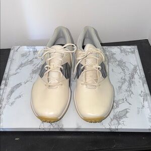 Nike Women's Cream Golf Shoes with Gray Accents